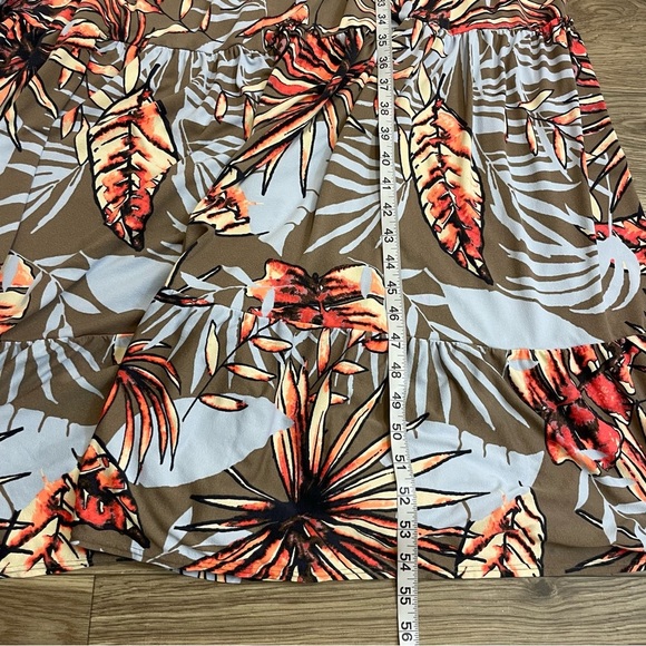 Maaji Spontaneity Blue Frond & Leaf Printed Cover-Up Maxi Dress - Picture 10 of 10